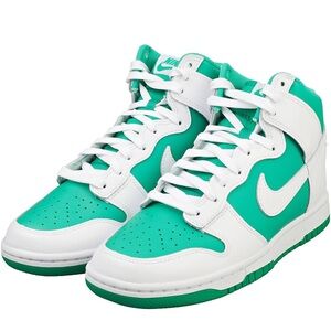 Nike Dunk Mid Sneakers - Green and White